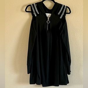 NWT Boutique rhinestones strap tunic